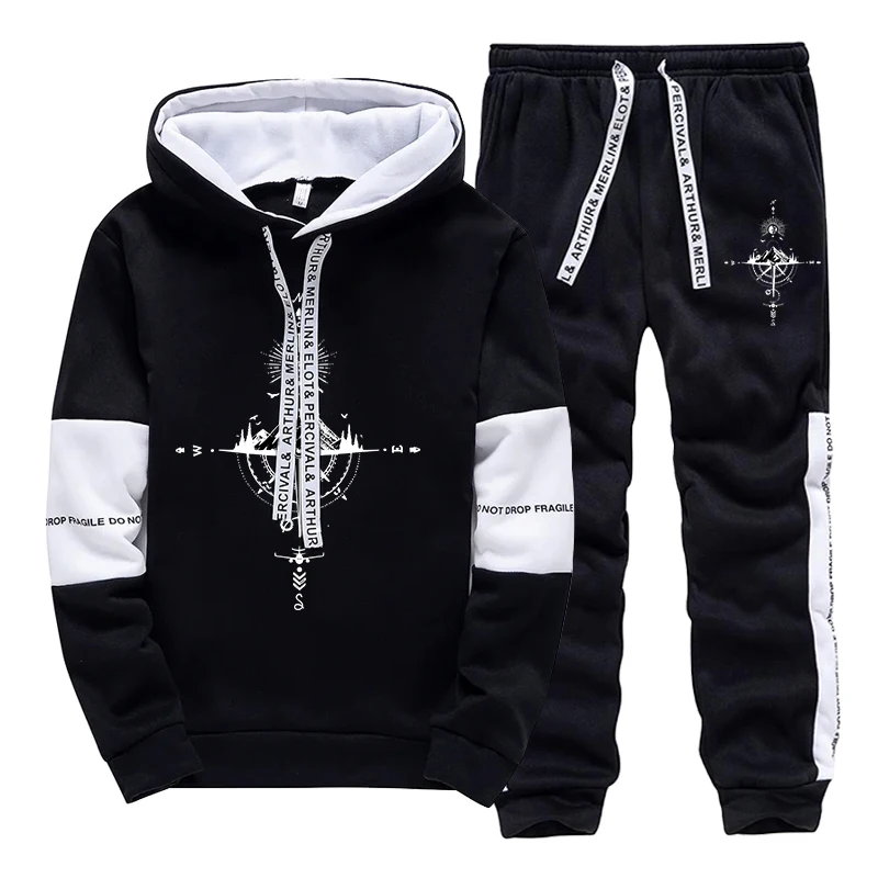 Novo Conjunto de Agasalho Masc - Men'S Fashion Hoodies avaliação e preço