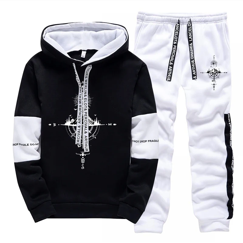Novo Conjunto de Agasalho Masc - Men'S Fashion Hoodies avaliação e preço