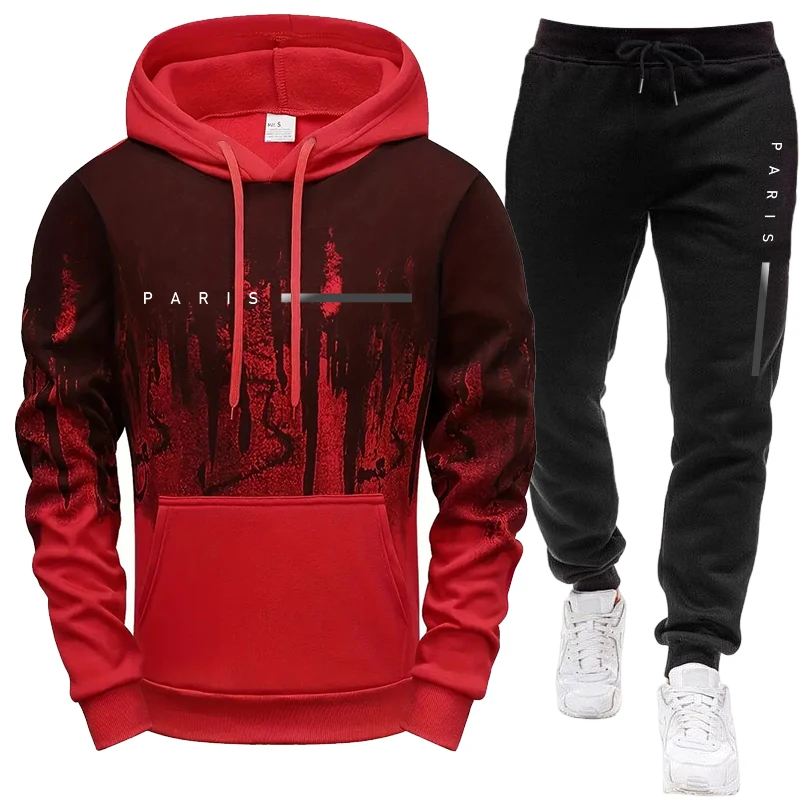 Conjunto Masculino/Blusão com  - Men'S Fashion Hoodies avaliação e preço