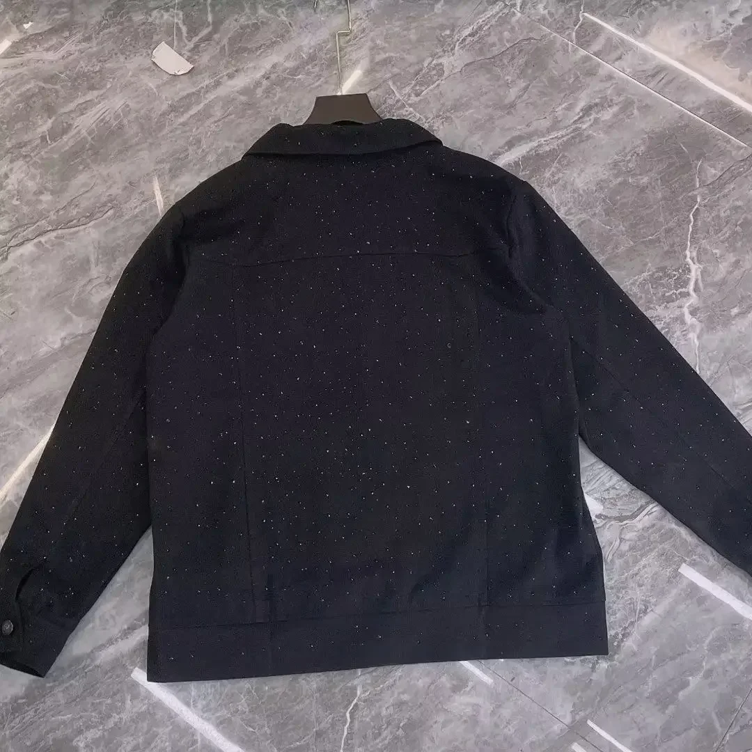 Casaco jeans para homens botão - Mens Fashion Denim Jacket avaliação e preço