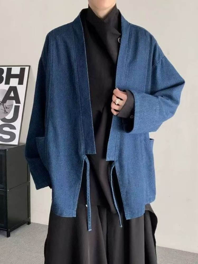 Vintage estilo japonês denim c - Mens Fashion Denim Jacket avaliação e preço