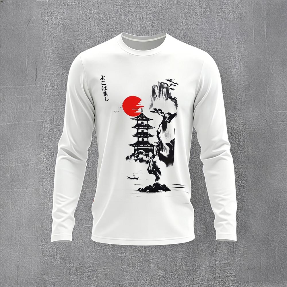 Camiseta Masculina de Manga Lo - Mens Fashion Streetwear avaliação e preço