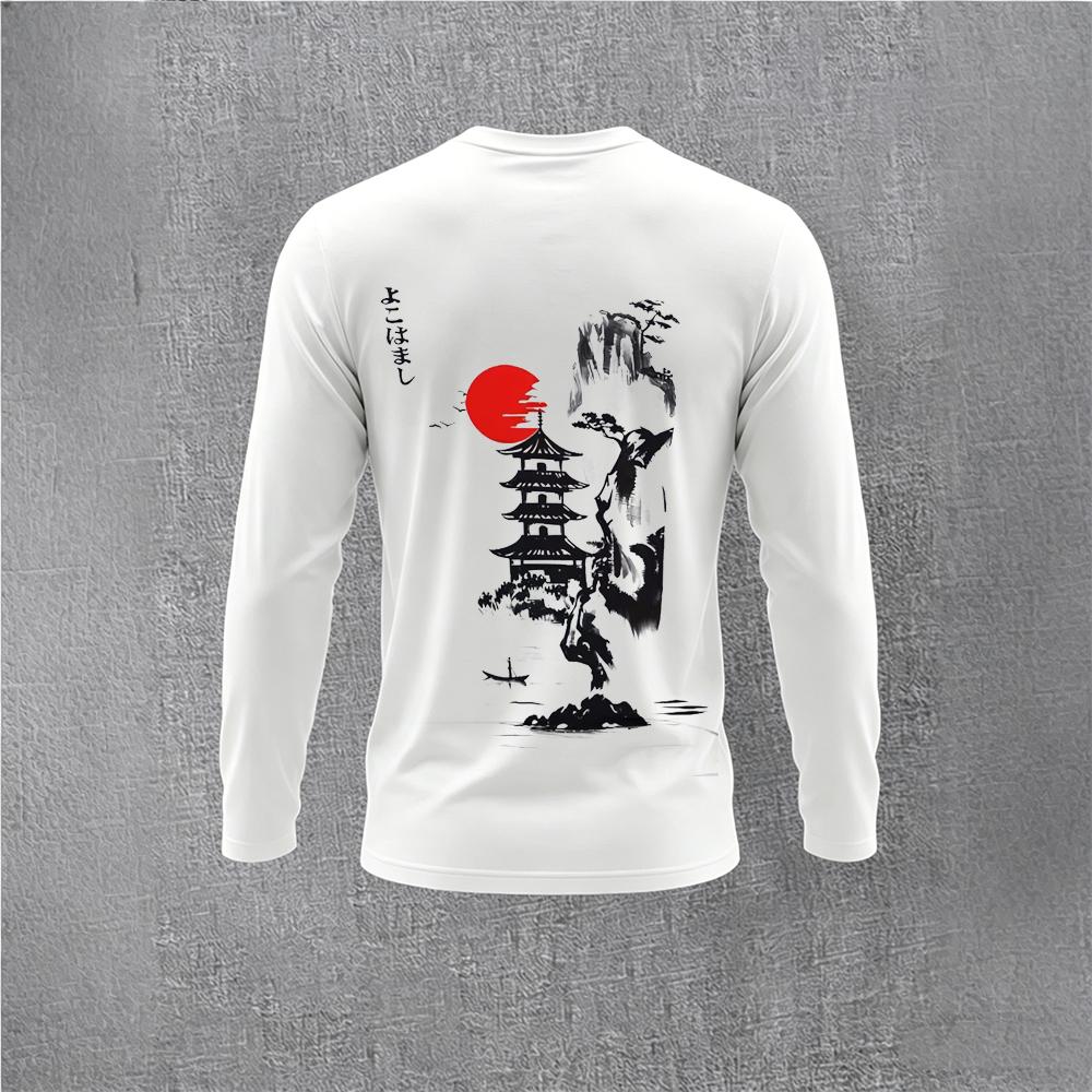 Camiseta Masculina de Manga Lo - Mens Fashion Streetwear avaliação e preço