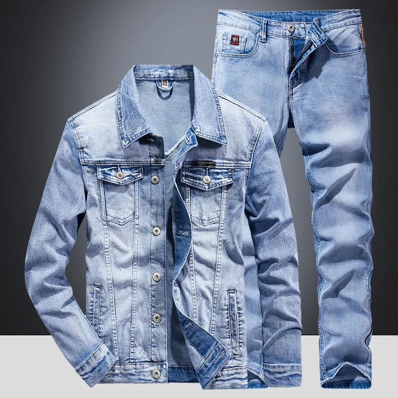 Conjunto de Jaqueta de Denim C - Mens Fashion Denim Jacket avaliação e preço