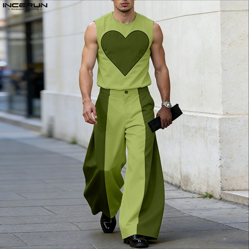 Conjuntos Masculinos INCERUN:  - Mens Fashion Streetwear avaliação e preço