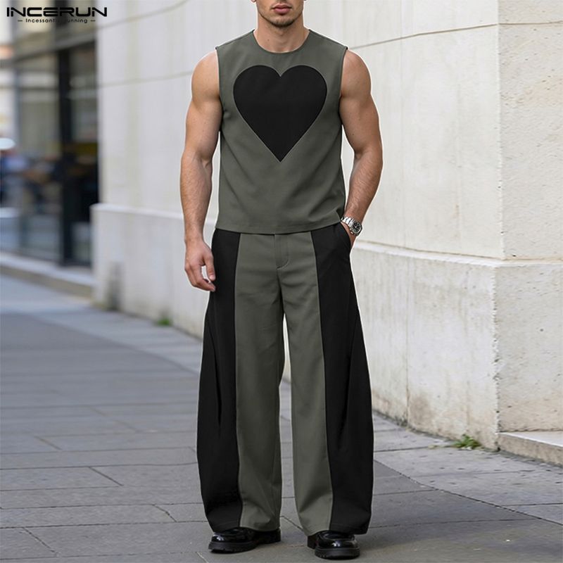Conjuntos Masculinos INCERUN:  - Mens Fashion Streetwear avaliação e preço