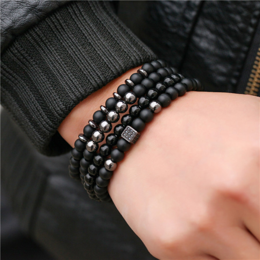 Conjunto de pulseira premium m - Mens Fashion Combination avaliação e preço
