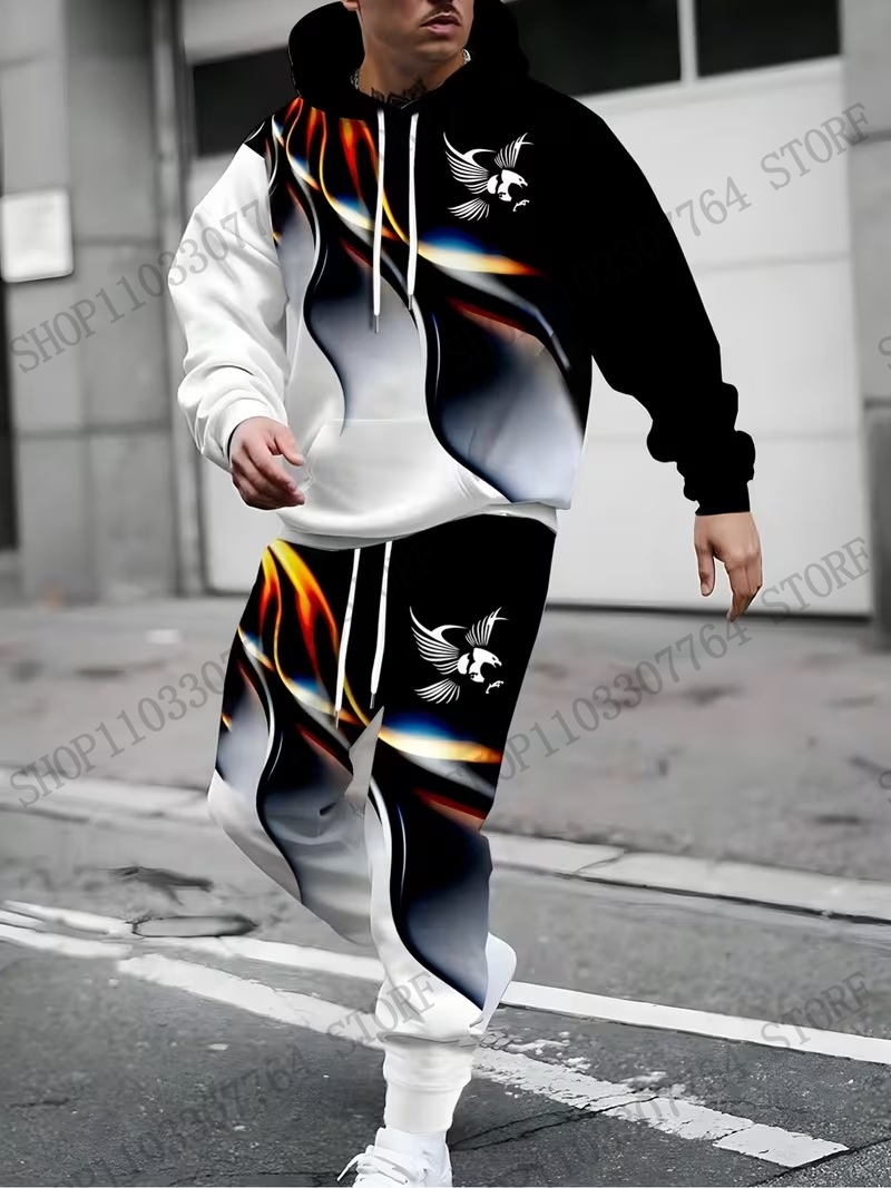 Conjunto de Moletom e Calça Ou - Men'S Fashion Hoodies avaliação e preço