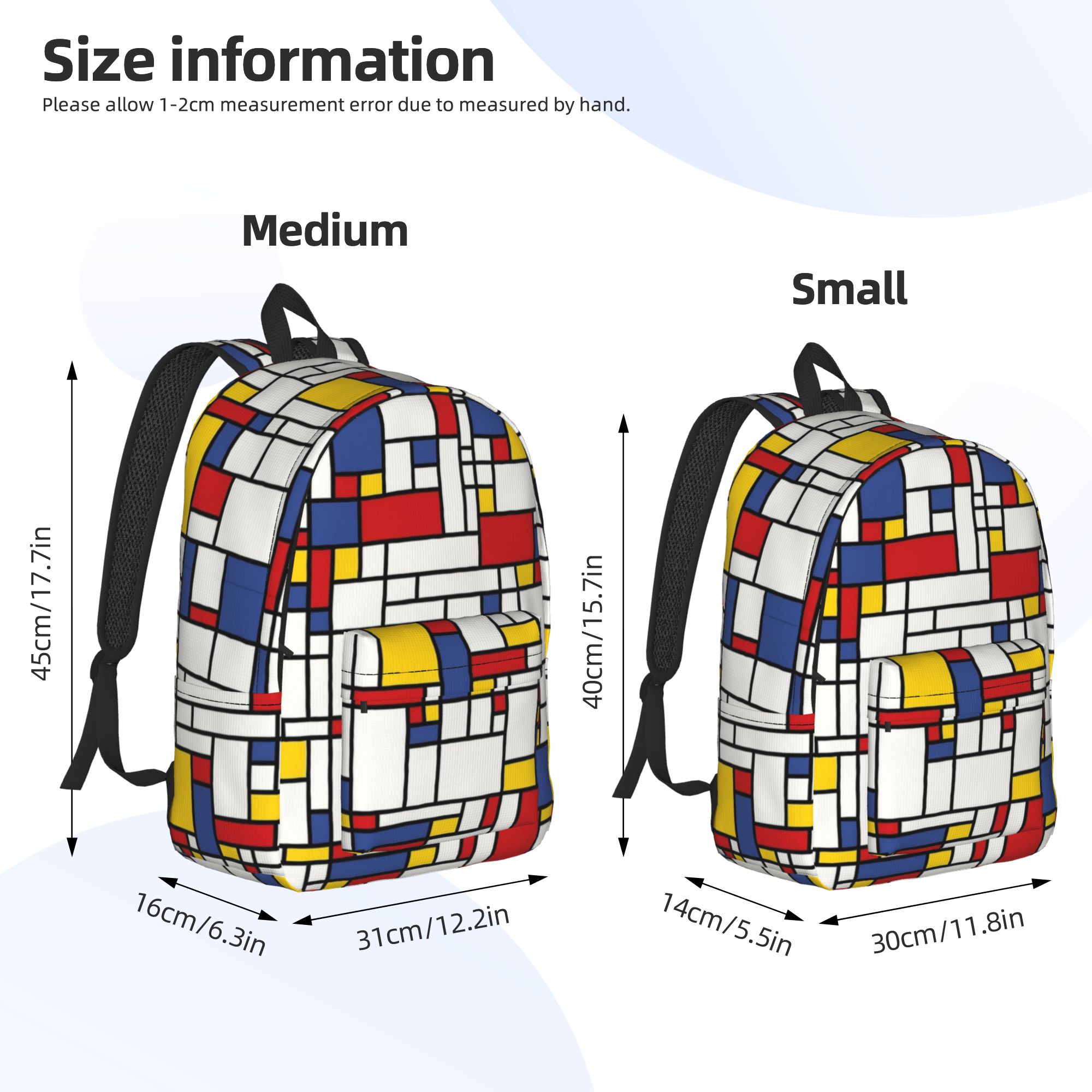 Mochila Piet Mondrian Abstrata - Men'S Fashion 1960S avaliação e preço