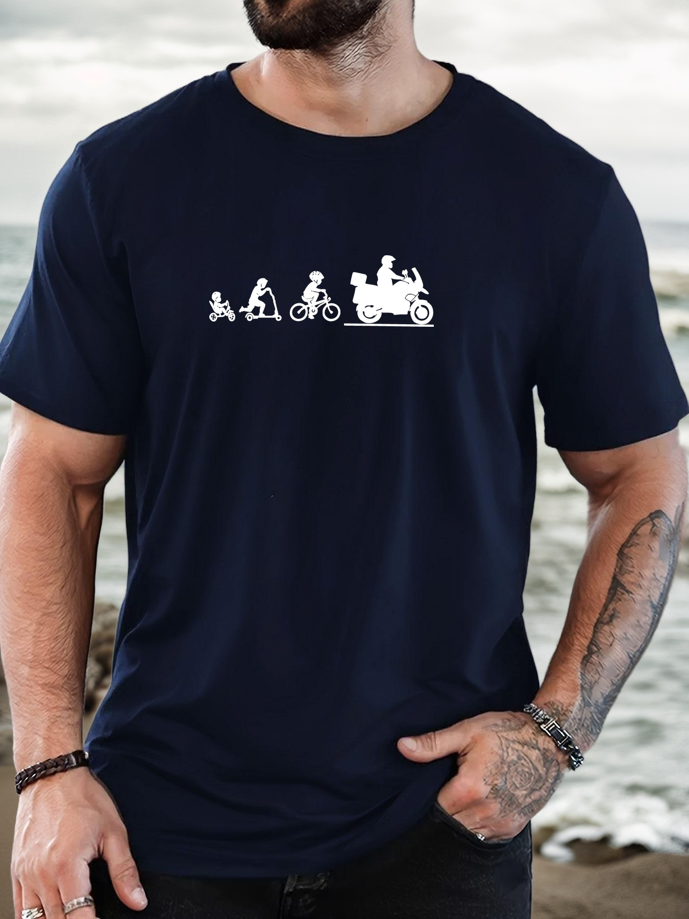 Camiseta Básica Masculina Pret - Men'S Fashion Evolution avaliação e preço