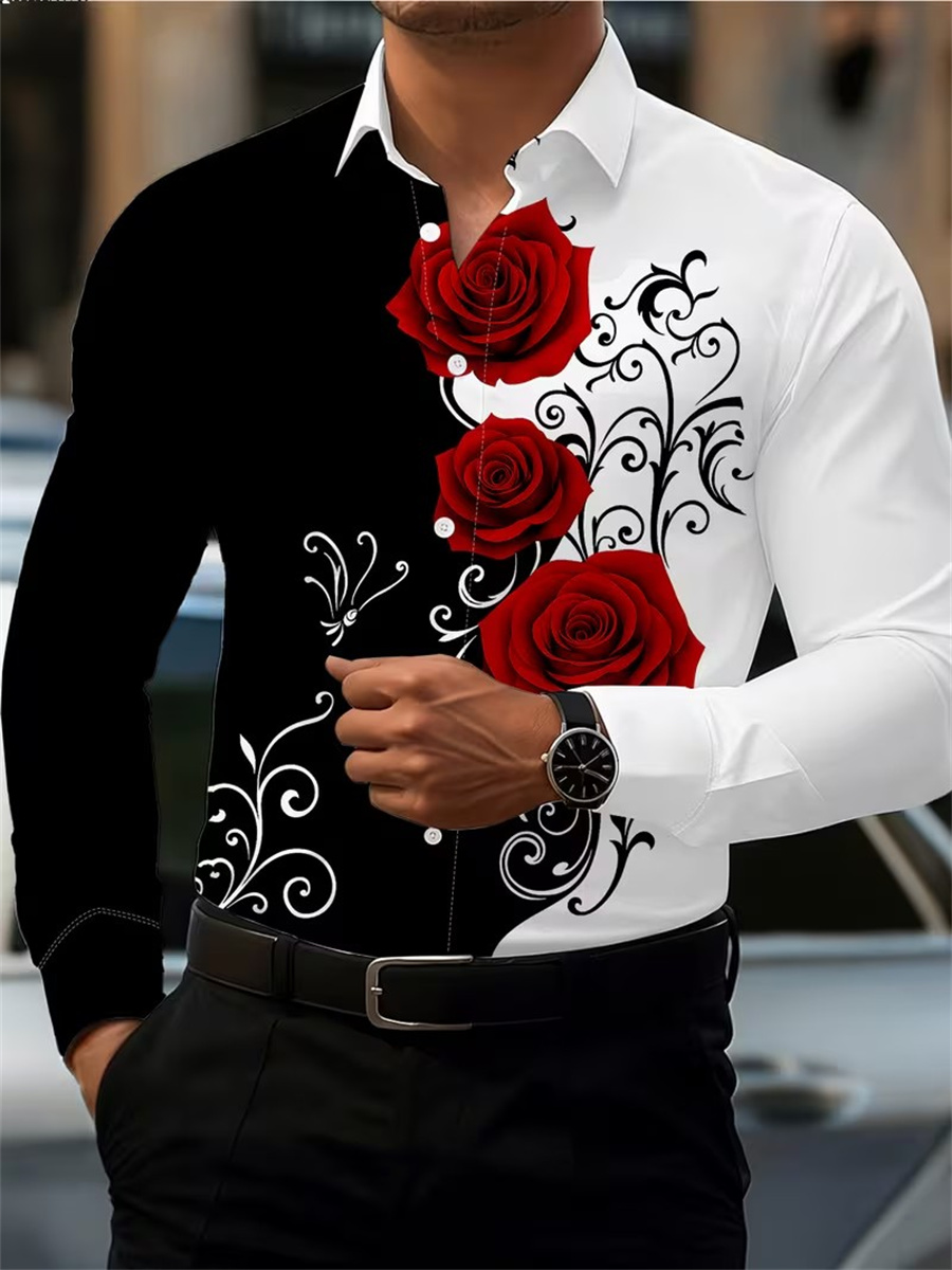 Camisa Masculina de Manga Long - Mens Fashion Top avaliação e preço