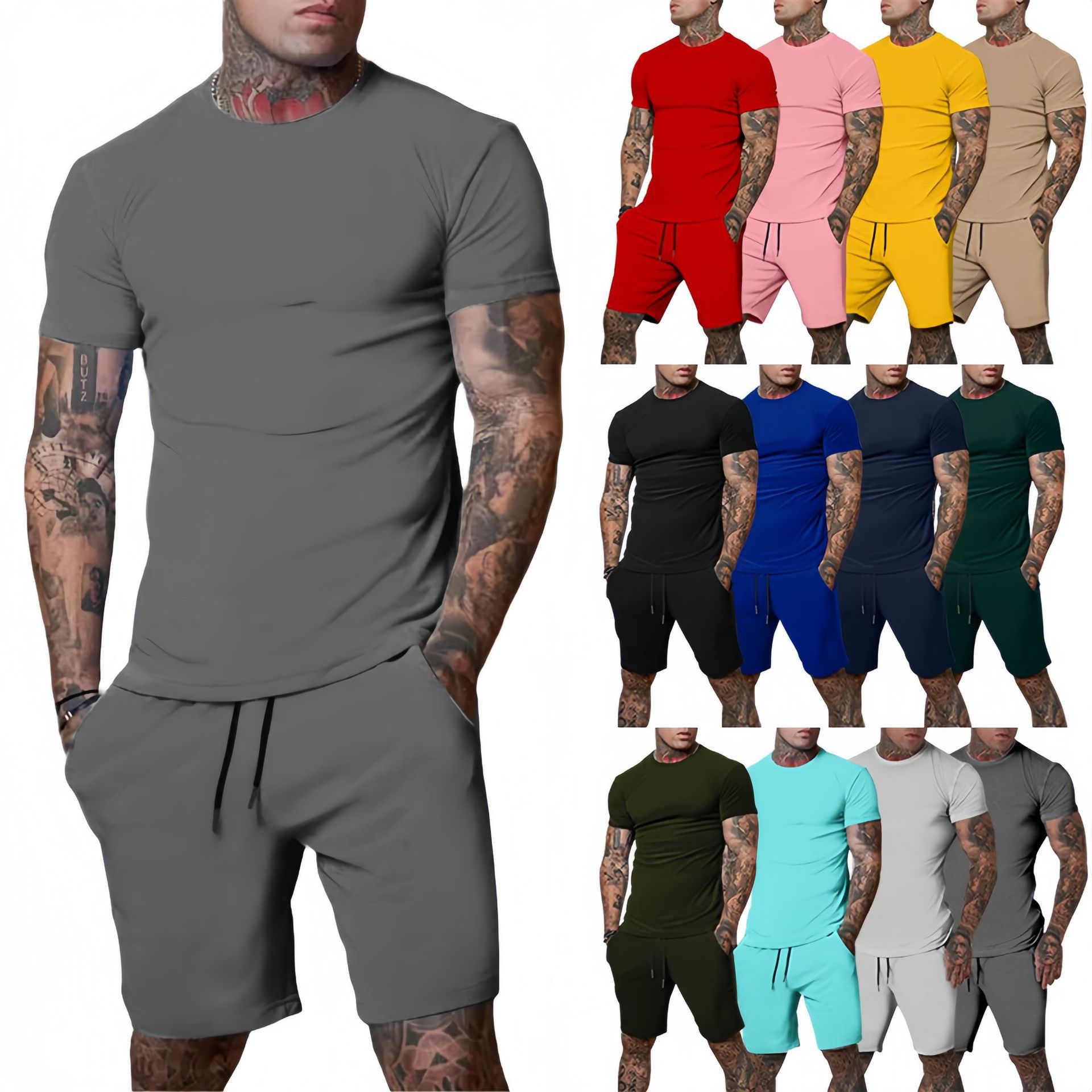 Conjunto de Roupas de Verão Fa - Mens Fashion Workwear avaliação e preço