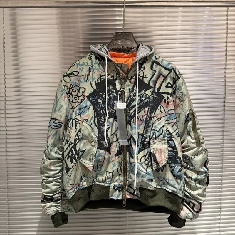 Jaqueta Bomber com Capuz 26 SS - Bomber Jacket Men avaliação e preço
