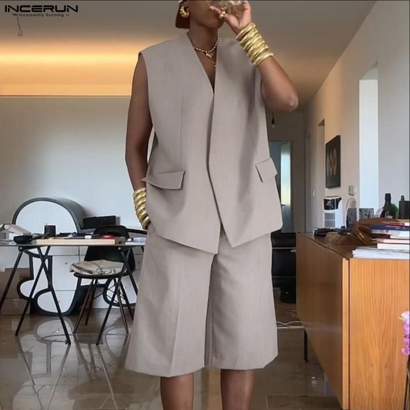 Conjuntos Masculinos INCERUN:  - Mens Fashion Streetwear avaliação e preço