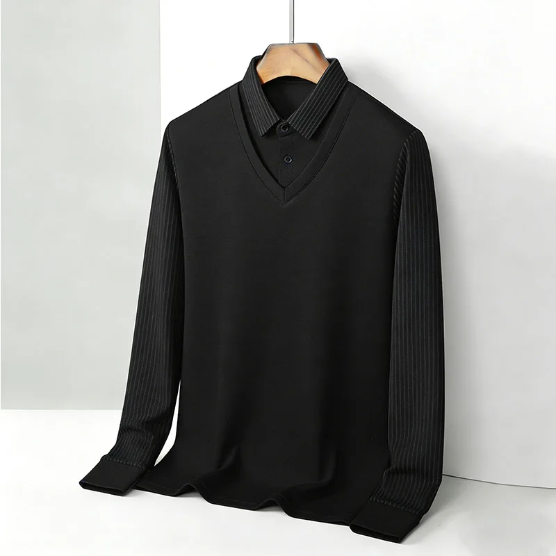 Camisa falsa masculina de duas - Mens Fashion Top avaliação e preço