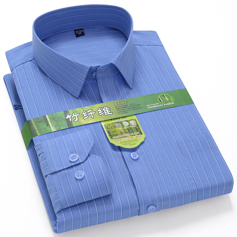 Camisa masculina de fibra de b - Dress Shirt Non-Iron avaliação e preço