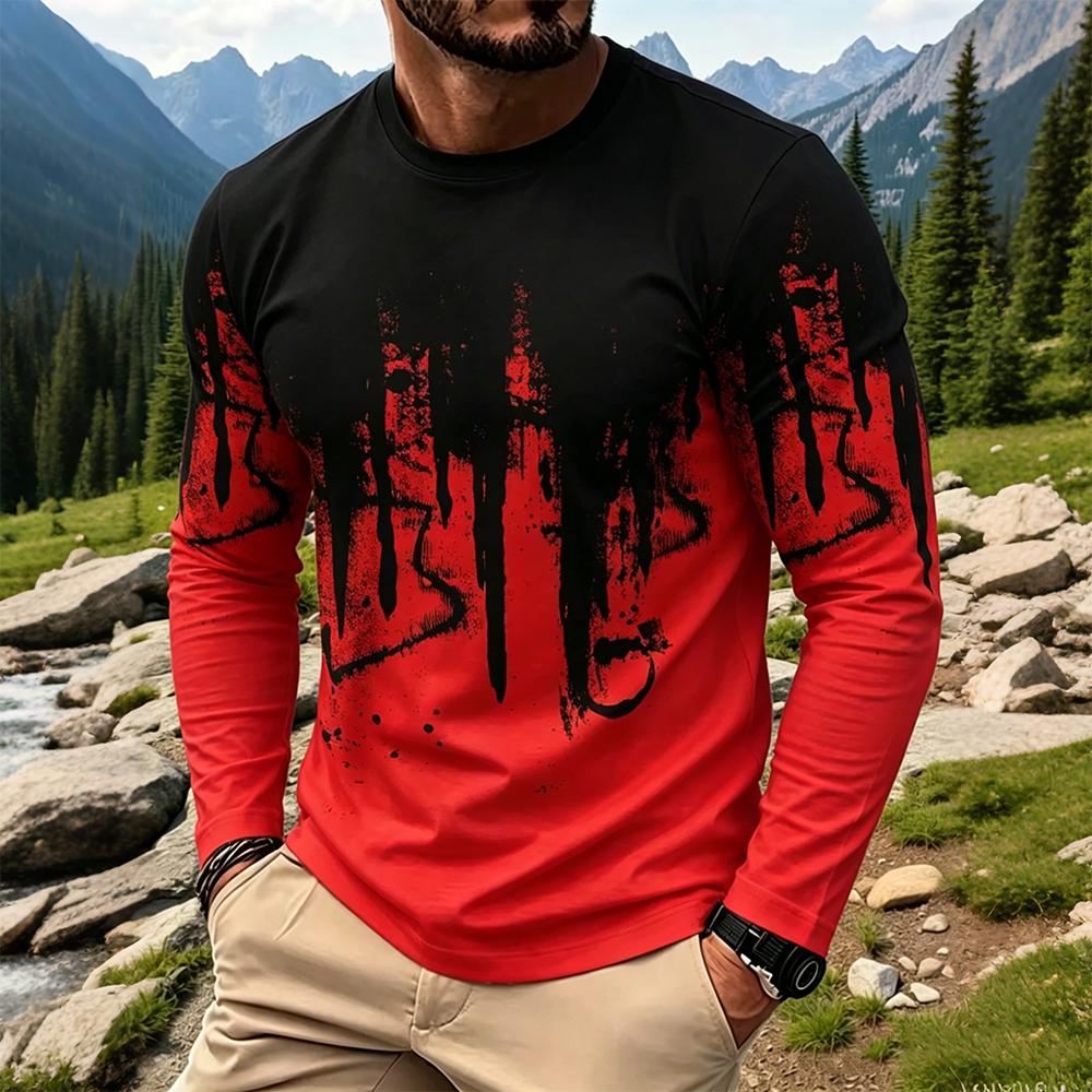 Camiseta Masculina de Manga Lo - Mens Fashion Streetwear avaliação e preço